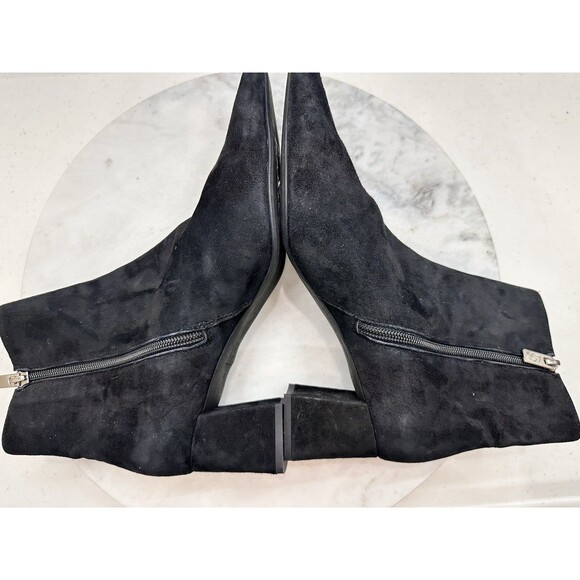 AGL Mimma Ankle Boots Size 7.5 Black Suede Pointed Toe Shoes - Picture 4 of 9